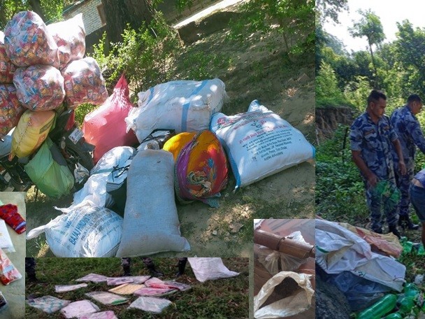 सशस्त्र प्रहरीद्वारा ५ लाख ४६ हजार मूल्य बराबरका अवैध मालसामान बरामद